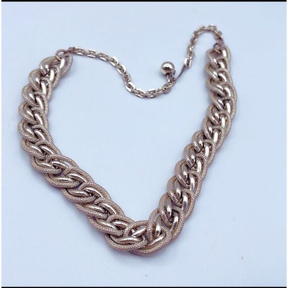 Vintage Midcentury double link choker . - Picture 1 of 6